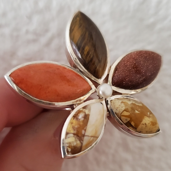 Sterling Multi Stone Ring - Picture 4 of 4